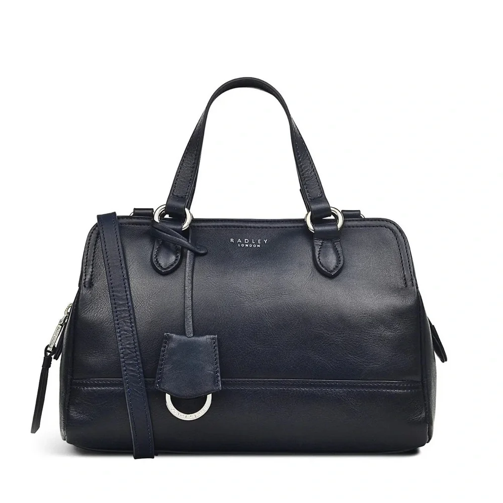 Radley London Upper Grove Satchel Zip Top Crossbody Strap 2 Handles Zipper